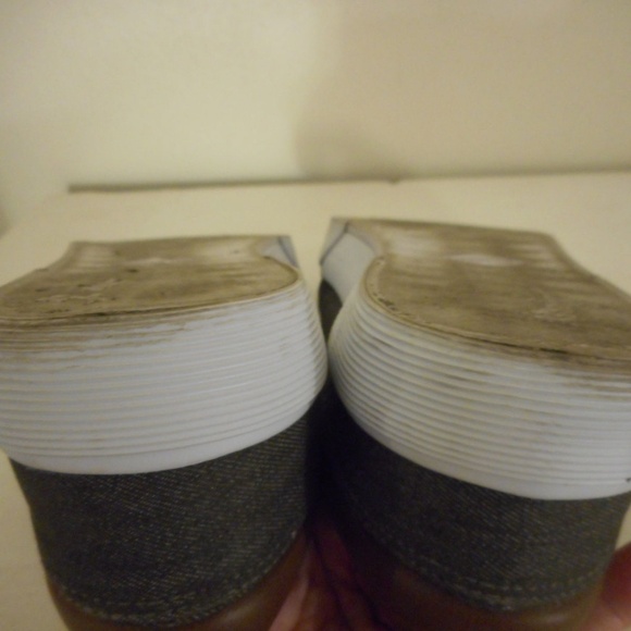 St John's Bay Brown Lace up Denim Shoes Sneakers - Picture 6 of 6